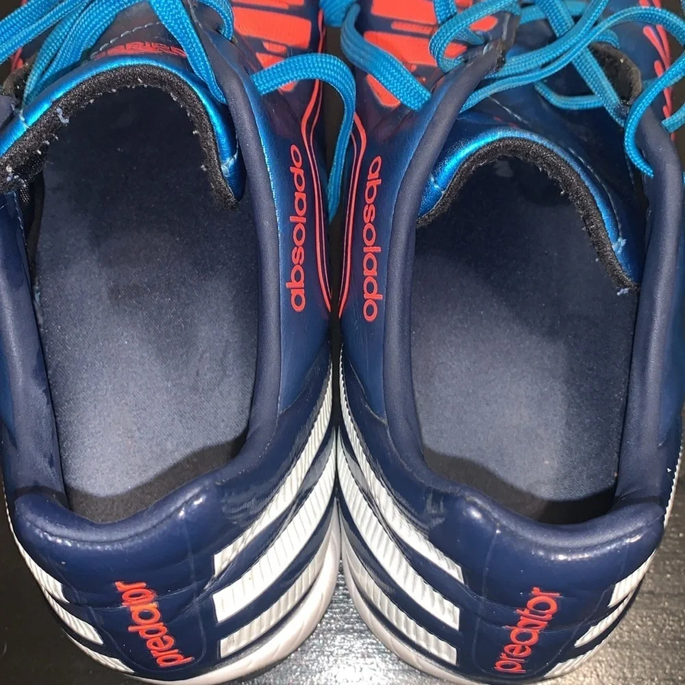 Adidas Predator Absolado Soccer Cleats Metalic Blue V22087 Men's US‎ Size 7.5